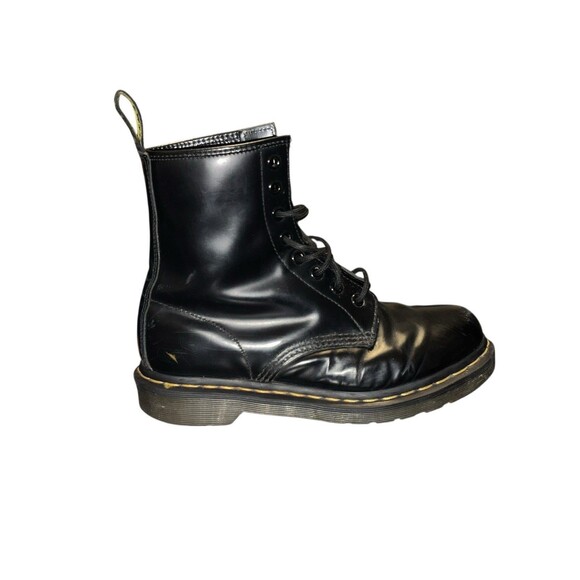 Dr. Martens Womens 1480W Black Leather Lace Up Ankle Combat Boots Sz 7 Grunge - Picture 11 of 16